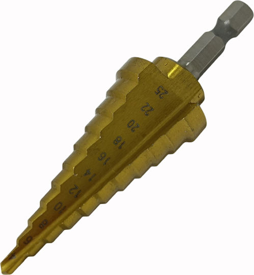 Τρυπάνι Κωνικό 4 25 Mm Επικάλυψη Τιτανίου Sks Tools 40020046