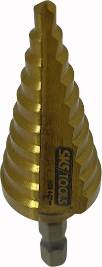 Τρυπάνι Κωνικό 4 22 Mm Επικάλυψη Τιτανίου Sks Tools 40020045