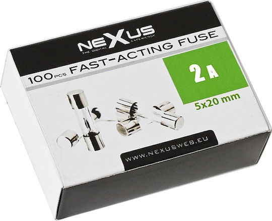 Set 10 Siguranțe Rapide 2A 5×20 Mm Sticlă Echipament Electronic Auto
