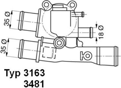 Termostat Lichid De Răcire Wahler 3481.88d