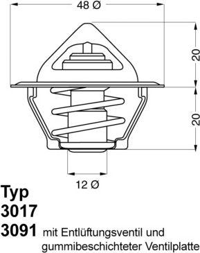 Termostat Lichid De Răcire Wahler 3017.92d2