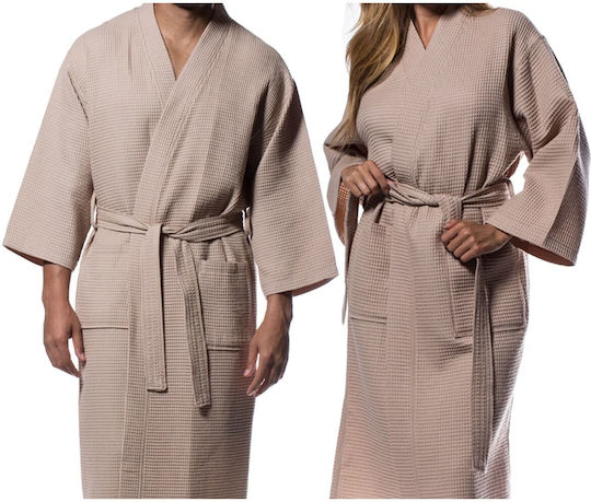 Hotel Piqué Bathrobe Beige
