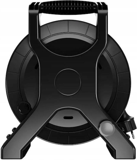 Extreme Line Reel Extension Cord 4 Sockets Ip44 16a 10m Black W-100020