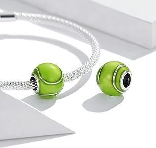 Silber Charm 925 Tennisball