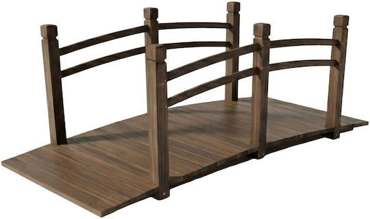 Relaxdays Pod De Grădină Din Brad Design Arcuit Rezistent La Intemperii 120x60cm