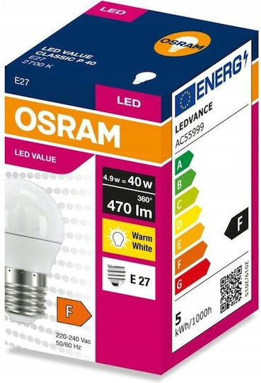 Eko Light Λάμπα LED 4.9W για Ντουί E27 Θερμό Λευκό 470lm