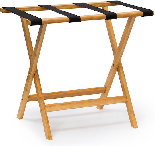 Relaxdays Rack Pentru Bagaje De Hotel Din Lemn Pliabil Maro Cu Dimensiuni 50x58xÎnălțime37.5cm Pliabil