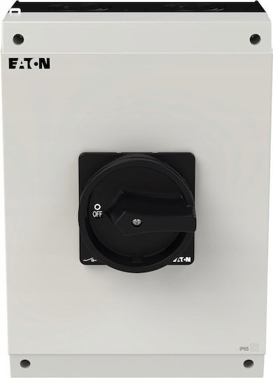 Disconnect Switch On-off 3 Poles + N 80a In Ip65 Enclosure Black Knob Padlock Lock P3-80 I5 Svb-sw N Ep-400989