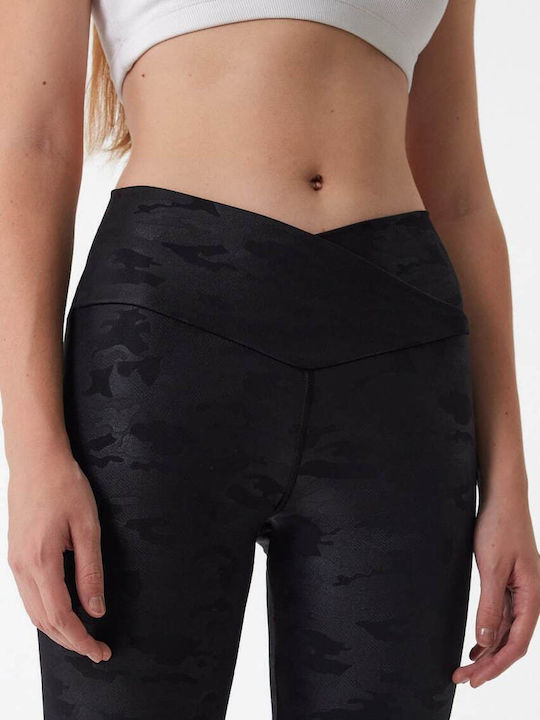 Training Damen Lang Leggings Schwarz