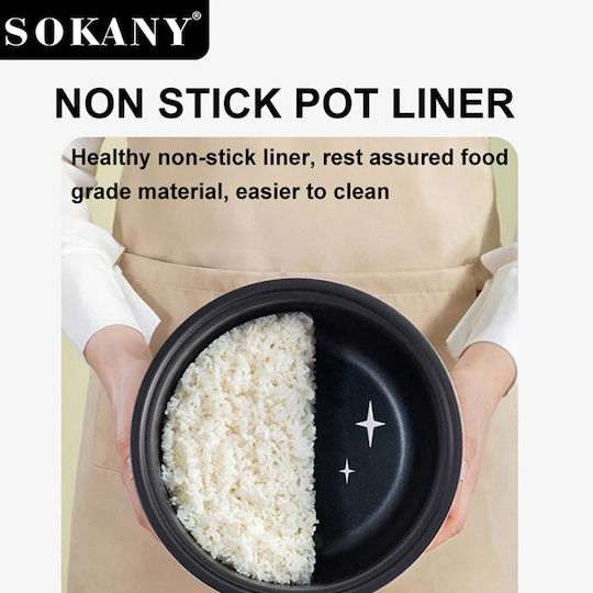 Sokany Rice Cooker 700W με Χωρητικότητα 5lt