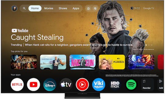 TCL Smart Τηλεόραση 55" 4K UHD QD-Mini LED A400U HDR (2026) 55A400U
