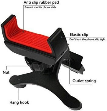 Car Handyhalterung Bk017 Alista Home Schwarz