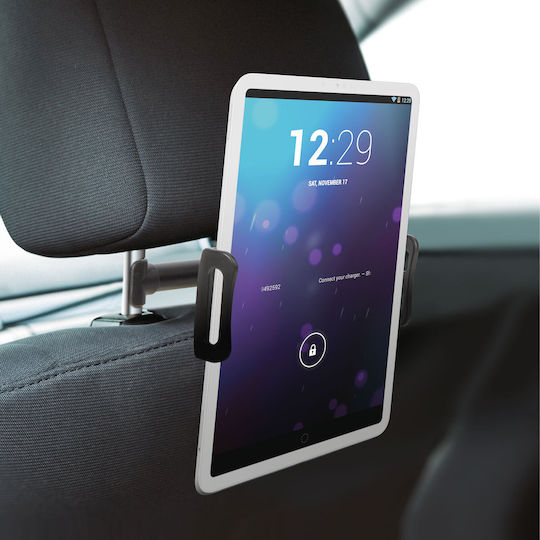 Suport Universal Pentru Tabletă Auto Pentru Tetieră 7-10 Inch Reglabil Rotire 120° Clește Cu Arc Negru