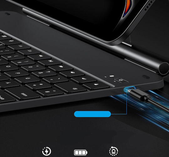 Πληκτρολόγιο Bluetooth Θήκη Ipad Pro 13" M4 2024 Omoton Kc011 Qwertz De