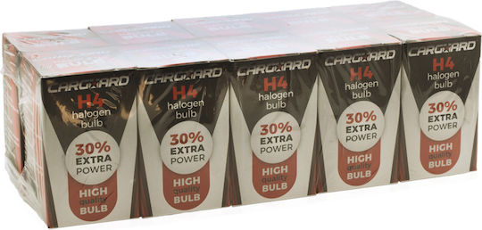 Bec Auto Halogen H4 12v 55/60w +30% Luminozitate Fază Scăzută Fază Înaltă Faruri