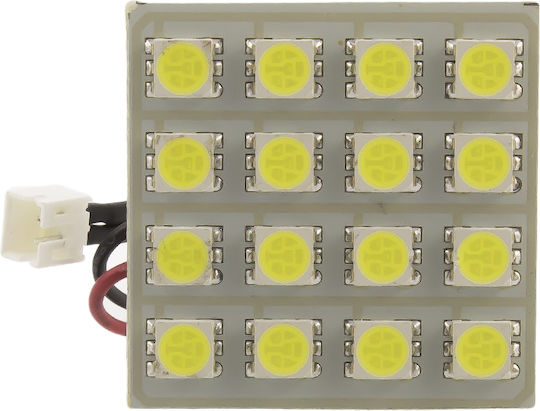 Bec Universal Led Auto W5w C5w Ba9s 12v 3w 320lm 6000k 16 Smd 5050 Canbus
