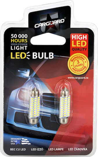 Bec Led Auto T10 W5w Canbus 1w 90lm 18 Cob Led 12v Set 2 Buc
