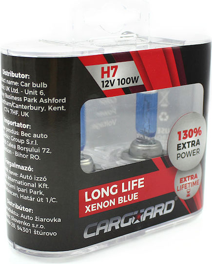 Halogen Autolampe H7 12V 100W +130% Helligkeit Scheinwerfer Set 2 Stück