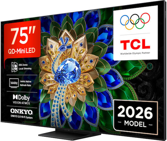 TCL Smart Τηλεόραση 75" 4K UHD QD-Mini LED A400U HDR (2026) 75A400U