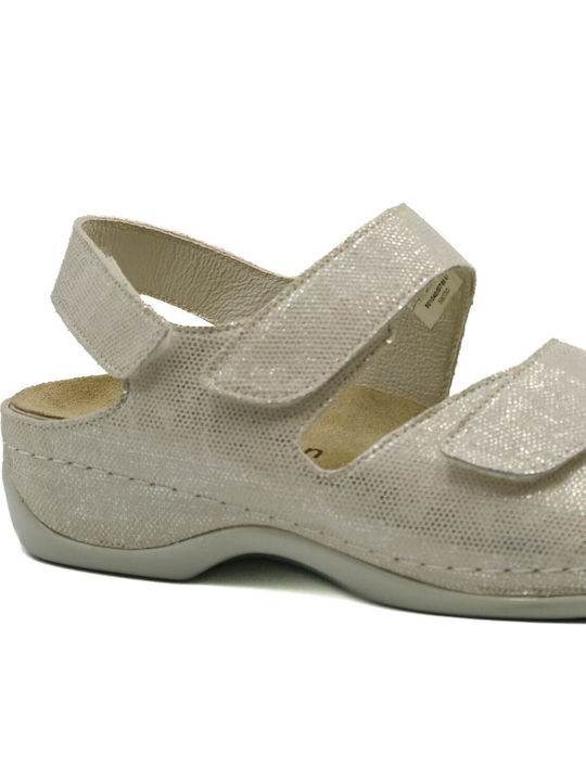 Leather Women's Anatomic Beige Sandals