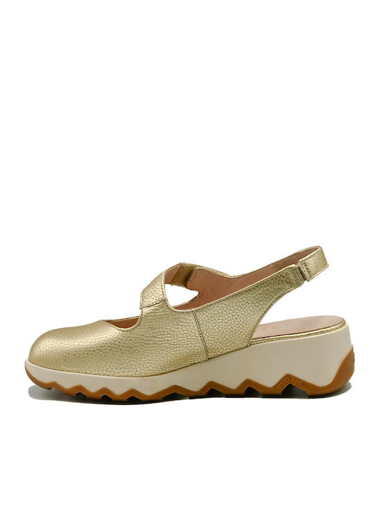 Leather Women's Anatomic Gold Sandals