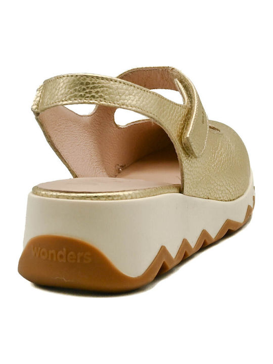 Leather Women's Anatomic Gold Sandals