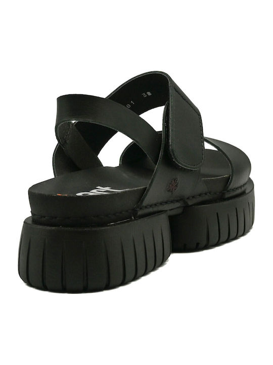 Leather Women's Anatomic Black Sandals