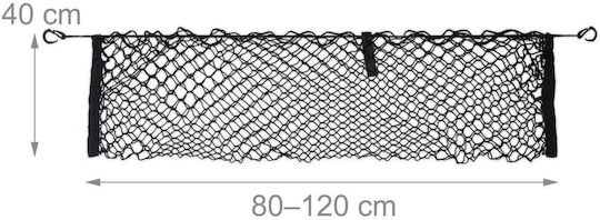 Relaxdays Trunk Net Black 40x2x120 Cm Storage Securing Loads