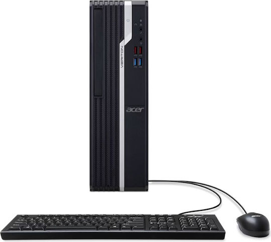 Intra Veriton VX2680G SFF Desktop PC Pentium Dual Core-G6605 8GB DDR4 1.0TB SSD W11 Pro with Keyboard Greek