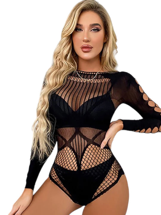 Intimonna Sexy Κορμάκι Μαύρο