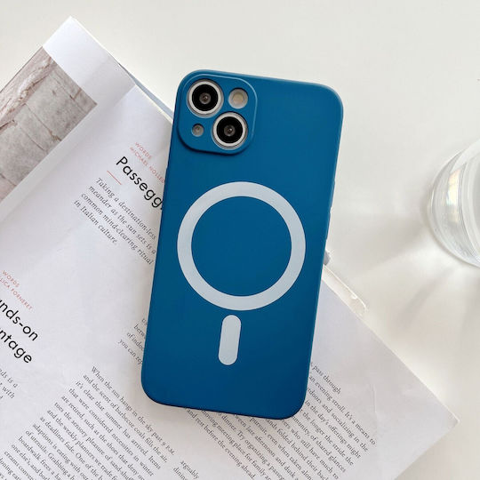 Magsafe Case Apple Iphone 14 Pro Max Silicone Camera Protection Magnetic Wireless Charging Flippy Blue