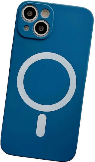 Magsafe Case Apple Iphone 14 Pro Max Silicone Camera Protection Magnetic Wireless Charging Flippy Blue