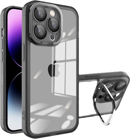 Flippy Protective Case Samsung A13 4g Electroplated Camera Stand 1.5 Mm Thickness Camera Protection Black