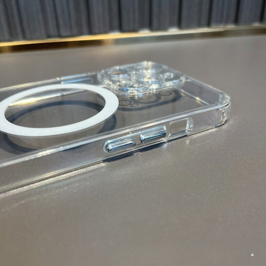 Flippy Protective Case Iphone 14 Magsafe 2 In 1 Charging Magnet Silicone Transparent