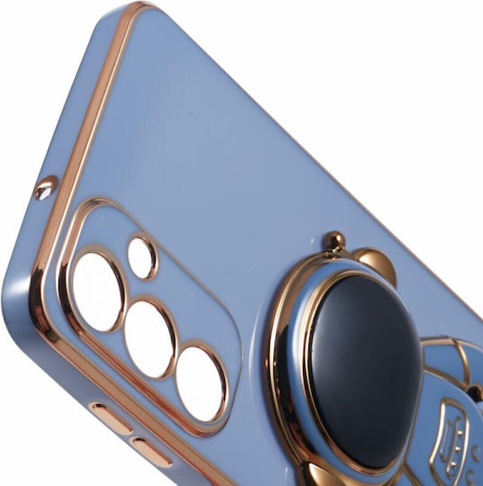 Husă Telefon 2în1 Flippy Compatibilă Samsung Galaxy S24 Ultra Husă Tpu Inclusă Suport Tip Astronaut Protecție Cameră Albastru