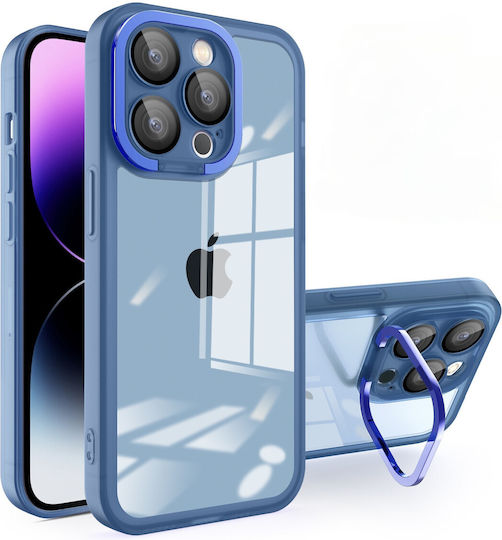 Husă Protectoare Flippy Samsung A03 Suport Cameră Electroplacat 1.5 Mm Grosime Protecție Cameră Albastră