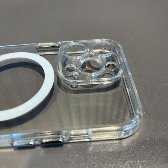 Flippy Protective Case Iphone 14 Magsafe 2 In 1 Charging Magnet Silicone Transparent