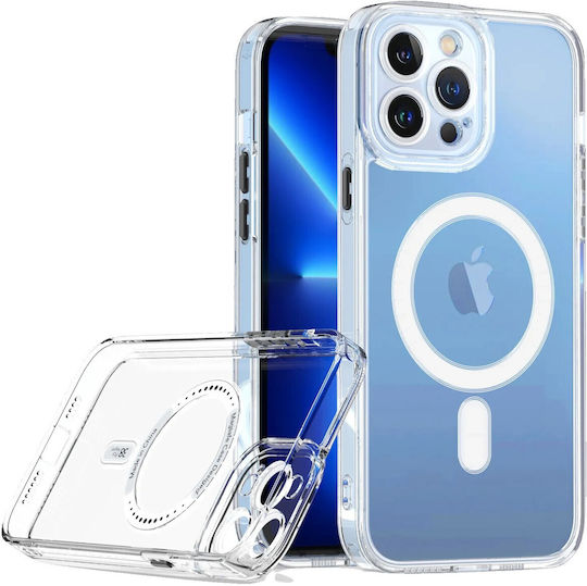 Flippy Protective Case Iphone 14 Magsafe 2 In 1 Charging Magnet Silicone Transparent