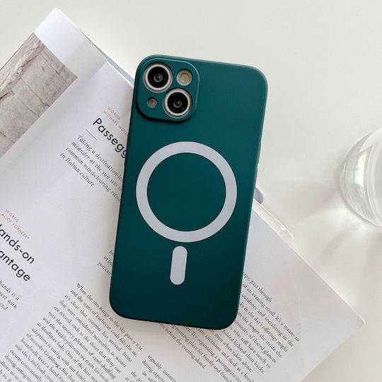 Magsafe Case Apple Iphone 12 Silicone Camera Protection Magnetic Wireless Charging Flippy Green