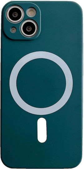 Magsafe Case Apple iPhone 11 Silikon Kameraschutz Magnetisches Kabelloses Lade Flippy Grün