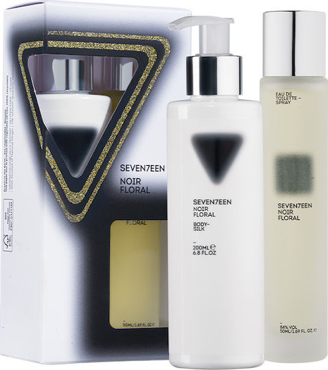 Seventeen Noir Floral Γυναικείο Σετ με Body Lotion