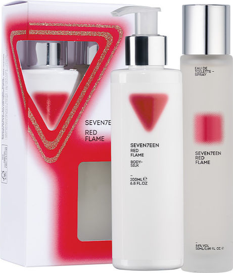 Seventeen Red Flame Set De Parfumuri Pentru Femei Cu Loțiune De Corp