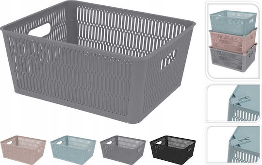 Koopman Coș De Depozitare Din Plastic Negru 28x23x12cm
