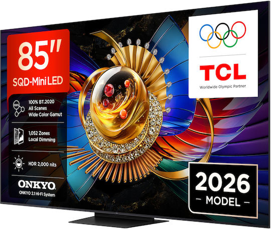 TCL Смарт Телевизор 85" 4K UHD SQD-Mini LED Q7D Pro HDR (2026) 85Q7D Pro