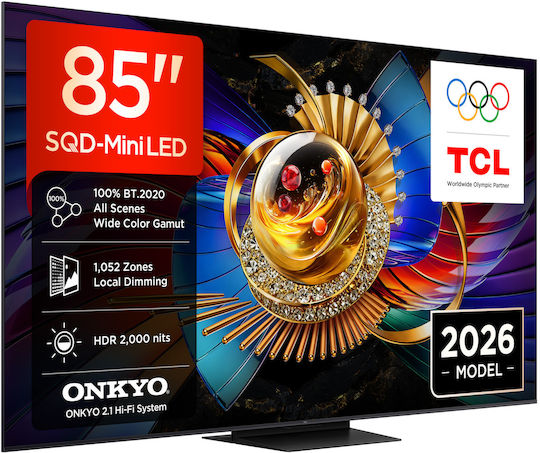 TCL Смарт Телевизор 85" 4K UHD SQD-Mini LED Q7D Pro HDR (2026) 85Q7D Pro