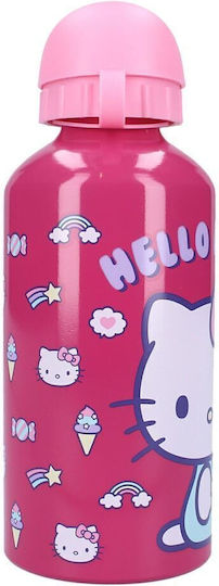 Vadobag Παιδικό Παγούρι Hello Kitty Ανοξείδωτο Φούξια 500ml
