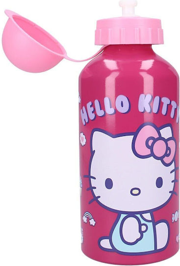 Vadobag Παιδικό Παγούρι Hello Kitty Ανοξείδωτο Φούξια 500ml