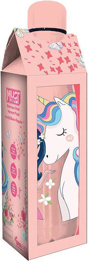Must Team Cute Stainless Steel Kids Water Bottle Unicorns Thermos Multicolour 500ml