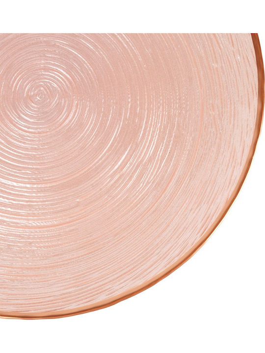 Home&Styling Collection Тортна Форма Стъклена със Стойка Розова 21x21см