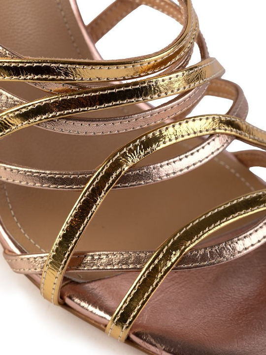 Leather Sandals Rose Gold